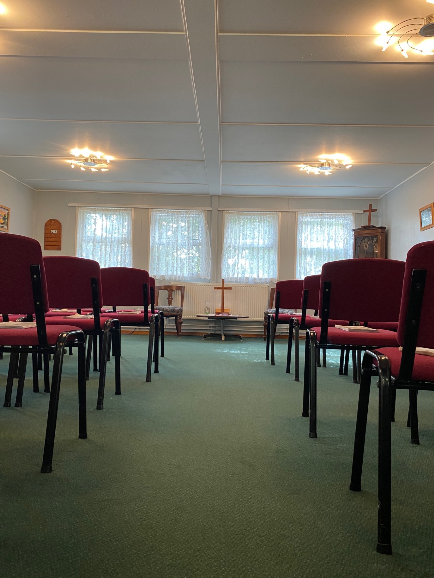 Interior view of Camborne Christian Spiritualist Church