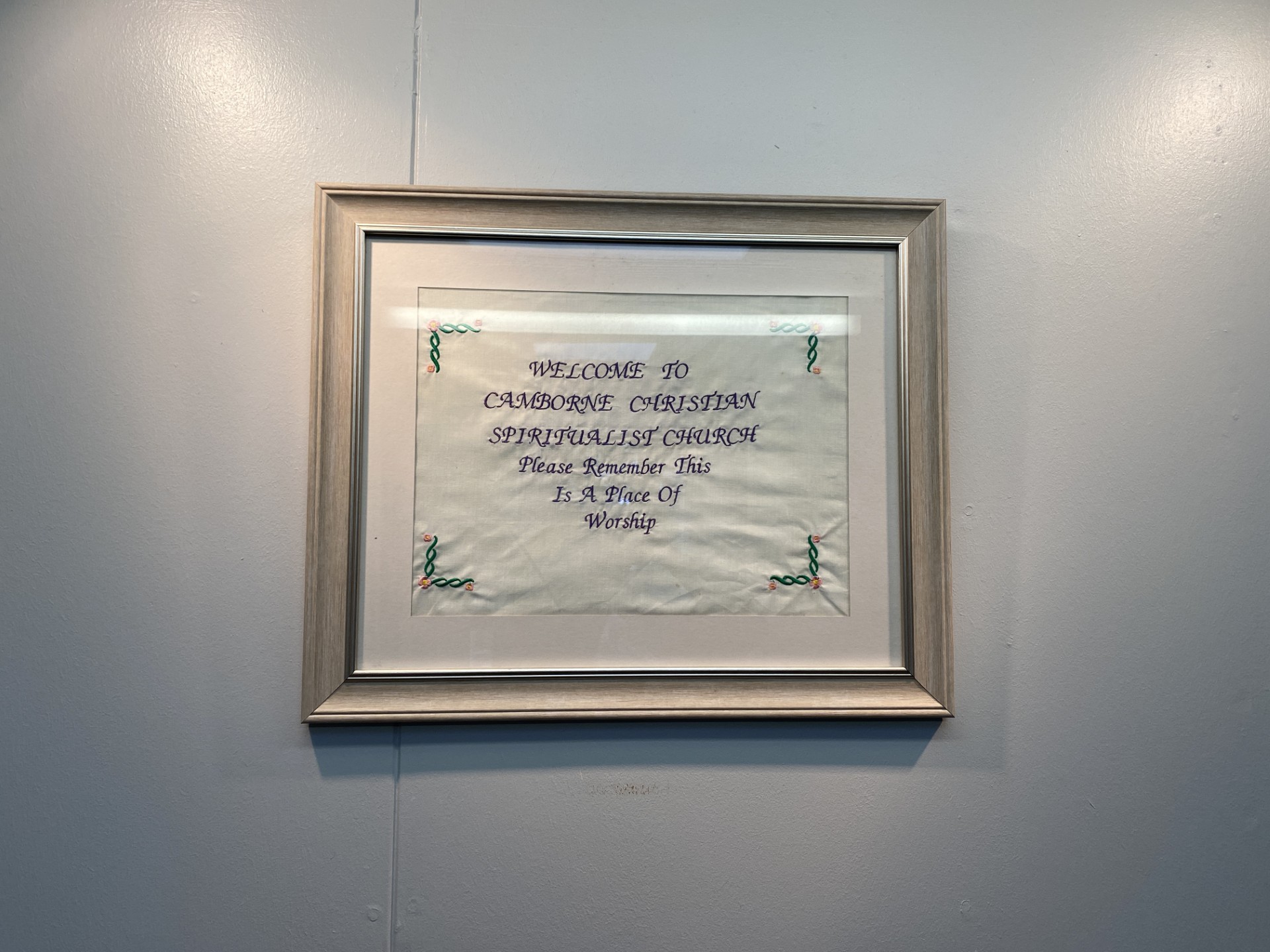 Lobby of Camborne Christian Spiritualist Church